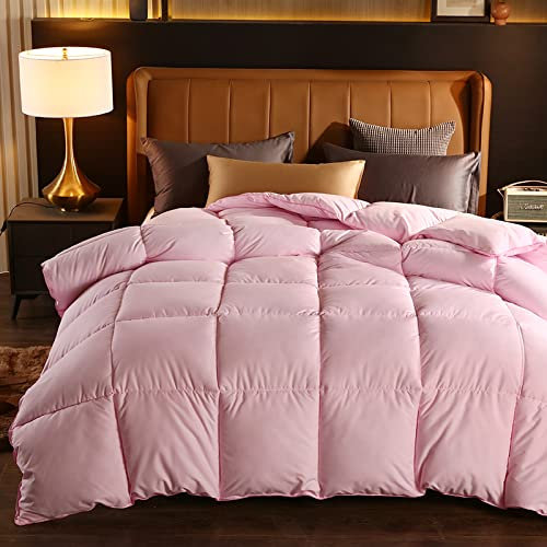 PLSZLL Bettbezug für Doppelbett, Bettdecke ohne Bezug, Einzelbett, weiße Daunendecke aus Gänse-/Entendaunen, Wintersteppdecke, Füllwatte mit Baumwollbezug, für Zwilling, Voll, Queen, King