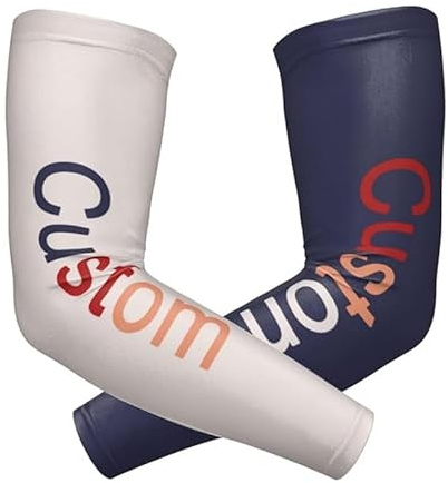 Generisch Personalisierte Ärmlinge Arm Sleeve Armstulpen für Damen Herren Jugend, Ärmel ​mit UV Sonnenschutz, Tattoo Abdeckung, Kühlende Armabdeckung für Laufen, Reiten, Golf, Basketball