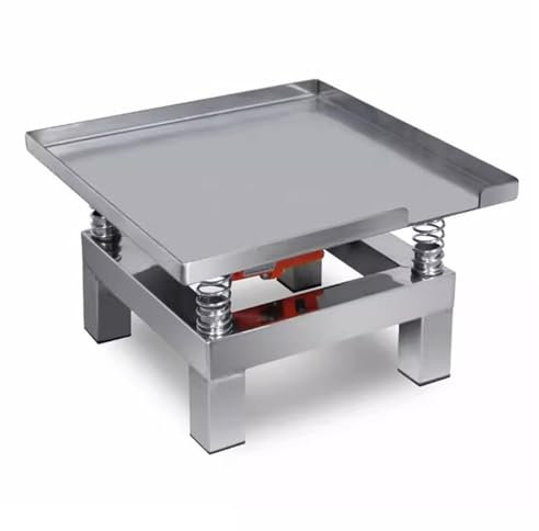Piccolo Tavolo Vibrante per Calcestruzzo, Piattaforma Vibrante in Acciaio Inossidabile 35X35CM, con Motore Vibrante in Rame, capacità di Carico di 10 kg
