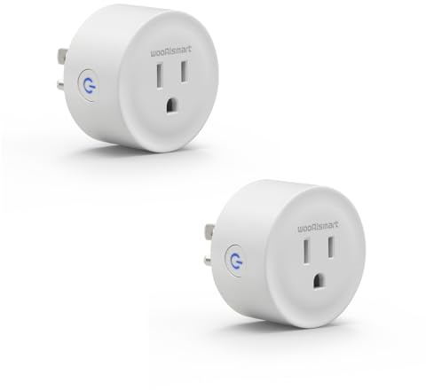 wooaismart Smart Plug, WiFi Plugs Work with Alexa & Google Assistant, Smart Outlet with Timer & Group Controller, WiFi Outlet for Home, No Hub Required, ETL & FCC Certified, 2.4GHz WiFi, 16A, 2 Pack