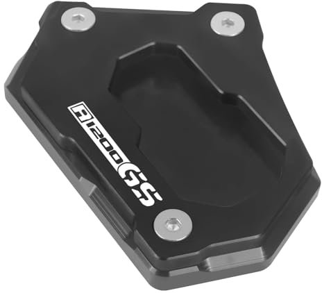 VQLDPX Motorrad-Seitenständer-Auflage Für R 1200 GS LC R1200GS Rallye ADV R1250GS Adventure R 1250 GS, Verlängerungsplatte, Seitenständer Kickstand-Seitenständer-Verlängerungsplatte(Schwarz 1)