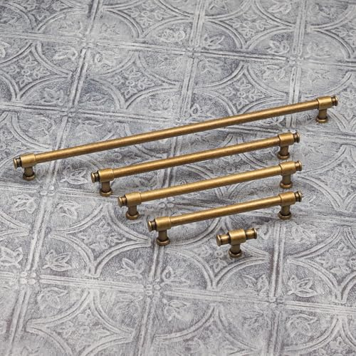 192mm Antique Brass Cabinet Handle Bronze Cupboard Door Drawer Furniture Pull Industrial Pipe Design