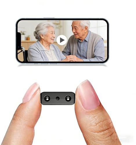BEEDMXU Minicámara oculta más pequeña, visión nocturna HD 4K, niñera doméstica, cámara inalámbrica WiFi con detección de movimiento, control de aplicaciones, almacenamiento en la nube y almacenamiento