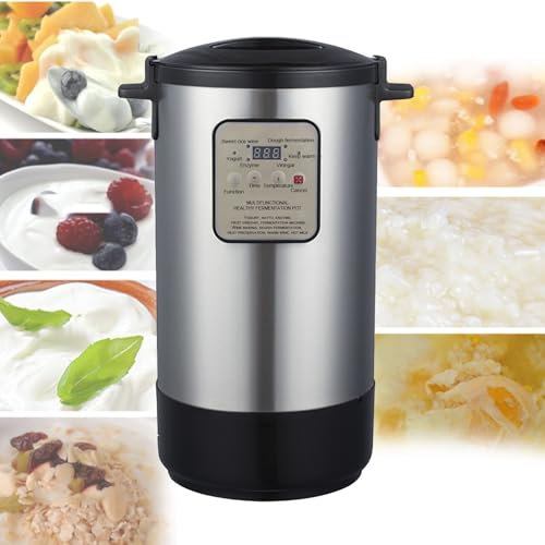 Máquina De Fermentación Totalmente Automática De 12L/18L | Máquina Profesional Para Hacer Yogur Horneado, Con Control Preciso De Temperatura,Adecuada Para Yogur,Vino De Arroz,Natto Y Vinagre,18L
