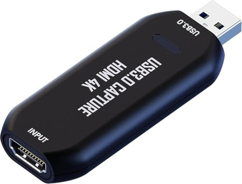 DigitPro Cam Link 4K USB Capture Card – HDMI to USB 3.0, Plug-and-Play for Microscopes, DSLR, Electronics Repair & Precision Work, Live Streaming & OBS/Zoom, Windows/Mac