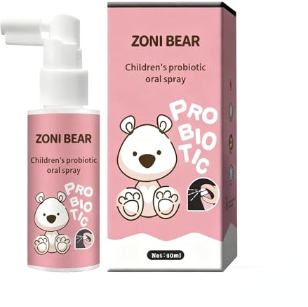 40ml Spray Bucal Apto para Niños de 2 a 12 años, Ambientador para el mal Aliento, Sabor a Fruta Espray Bucal, Spray Cuidado Cavidad Oral Refrescante Aliento, Portable FáCil (Sabor a Fresa)