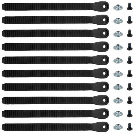 Udbrud 10 Piezas Correas de Tobillo para Snowboard, Fijación de Correa de Escalera Ski Binding Straps Correa de Repuesto para Patines en Línea Snowboard Correa Escalera