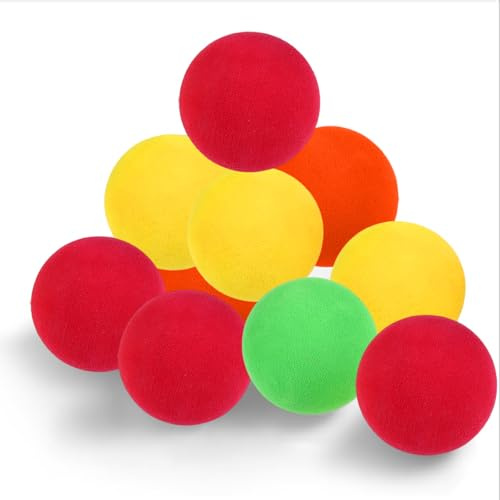 xuhaggeo Schaumstoffball 12-Er Set, Elastizität Softball Kinder, Schaumgummibälle Mit 4 cm Durchmesser, Sichere Kleiner Ball Für Die Ganze Familie