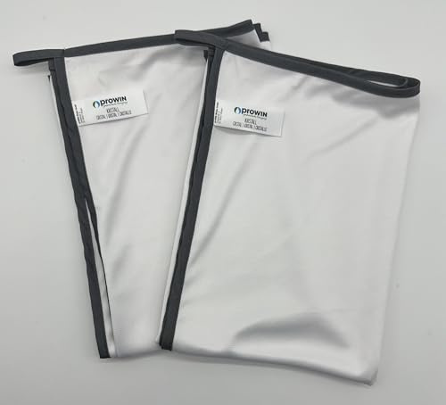proWIN KRISTALL Tuch 50x70 cm weiß -Doppelpack - 2 Stück