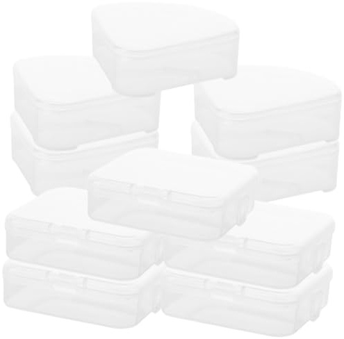 COLLBATH 10 Stück-pack Make Up Schwammhalter aus Pp Verschleißfest und Leicht Tragbar Aufbewahrungsbox für Kosmetikschwämme für Familie und Reisen