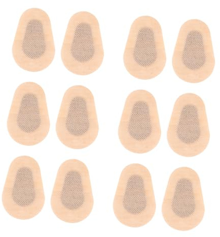 Gatuida 6 pares Adhesivos para Ojos Transpirables Almohadillas Absorbentes para Cuidado Ocular Protección para Heridas Pequeñas Uso Familiar y Personal