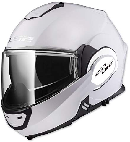LS2 Helmets Modular Valiant Helmet (White - 2X-Large)