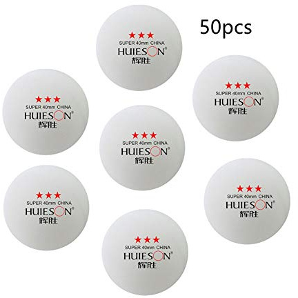 Inzopo Tischtennisbälle, 3 Sterne, 40 mm, 2 Farboptionen