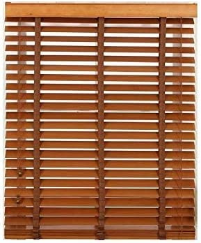 PVC Venetian Blind Blinds Easy Fit Curtains Trimmable Fittings Windows Treatment Shutters Twist Open Close Walnut, 45x210 (Long Drop)