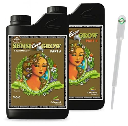 Weedness Advanced Nutrients pH Perfect Sensi Coco Grow A&B 1 Liter - NPK Dünger Grow Anbau Indoor Erde Flüssigdünger Organischer Bio