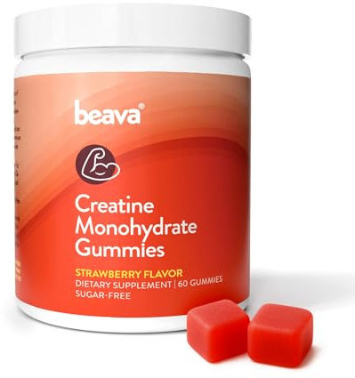 Creatin Gummibärchen - 30 Portionen - 3000 mg - Vegane Kreatin Monohydrat Gummis - Keine Ladephase - Keine Blähungen - Zuckerfrei - Laborgetestet
