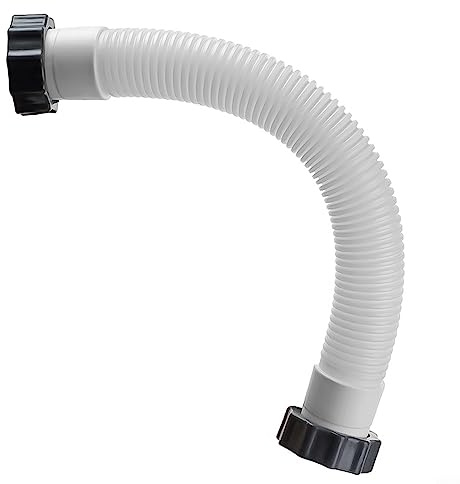 PETSTIBLE Poolschlauch, 40.6 cm x 3.8 cm, schwarz, Polyethylen (PE), geeignet für Intex Filterpumpe, Sole-System und Sandfilter, Ersatzteil 11388, 11535, 1 Stück