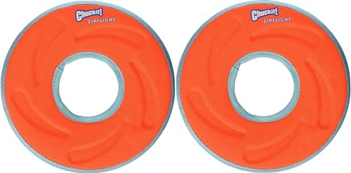 Chuckit 18100 Chuckit! Zipflight Frisbee Hundespielzeug, Farben können variieren, 2 Stück