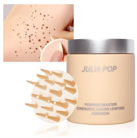 Flytande fräknar sminkstämpel med borste, Freckles Air Pen, flytande naturlig fräknande markör, luftkudde för verklighetstrogen, enkel, solkysst makeup, vattentät (01#)