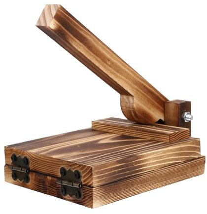 CIYODO Teigpresse Aus Holz Für Einfache Knödelherstellung Ergonomischer Griff Lebensmittelecht Praktisches Küchenwerkzeug Leicht Zu Reinigen