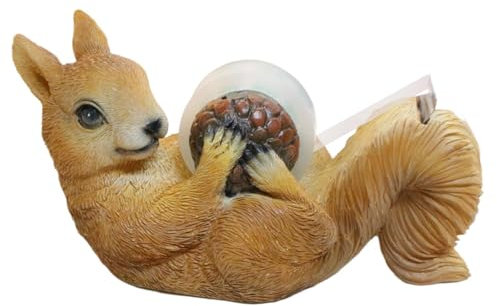 HunicandIU Klebebandabroller für Kinder, Klebebandabroller für den Schreibtisch - Eichhörnchen-Klebebandabroller. Lustiger Klebebandabroller | Harz-Klebebandabroller, Klebeband-Schreibtischabroller