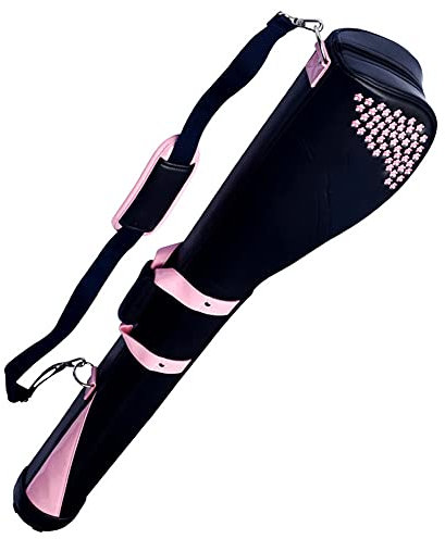 VDLLQYN, Minigolftasche for Damen, leichte Golftasche, tragbare Golfschläger-Tragetasche for die Schulter, Pink,Golf Tasche.