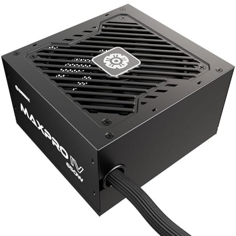 ENERMAX MAXPRO IV 650 W Bloc d'alimentation ATX Gaming Non modulaire avec câble en Maille individuelle 80 Plus Ventilateur Silencieux 120 mm Condensateur avec Circuit de Protection 5 Voies EMP650W