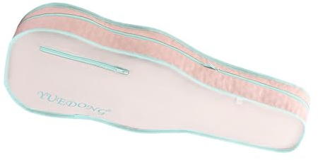 harayaa 4/4 Full Size Violin Case Gig Bag with Adjustable Straps Portable Carrying Bag Violin Box for Travel Player Lovers Gift, pink beige