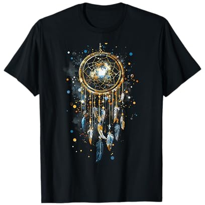 Attrape-rêves amérindien, œuvre d'art tribu indienne T-Shirt