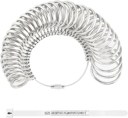 Ring Sizer Gauge Set - Adjustable Ring Measurement Tool for Accurate Sizing Easy to Use Finger Sizer Kit for Men and Women