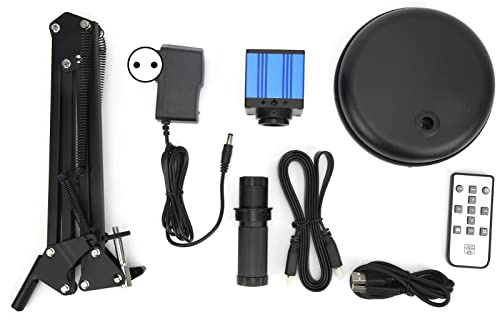 Cámara de microscopio de Video USB HY2037D 51MP 1080P 2K 120X Cámara de microscopio de Lente de Zoom con Soporte Ajustable para la reparación de teléfonos móviles e inspección de