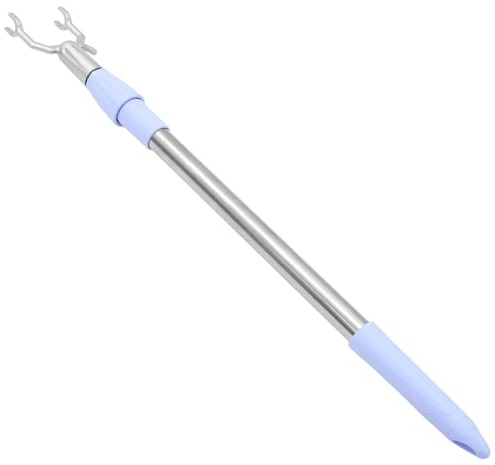 TOBBOMEY Kleiderstange Wäscheleinen Aluminiumlegierung Stange Ausziehbare aus Praktische 55-80cm Verstellbar Verschleißfeste und für Haushalt und Balkon