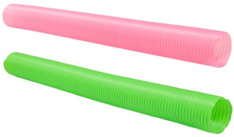 VANZACK 2pièces Tunnel De Jeu pour Hamsters Et Furets Tube Pliable Et Rétractable Plastique Accessoire Activité pour Petits Animaux De Compagnie