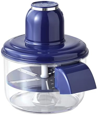 Rechargeable Electric Peeler & Vegetable Slicer, Multifunction for Apple Carrots Vegetables Kitchen Accessory Blue