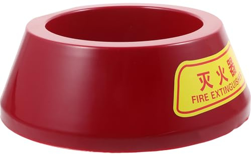 Cabilock Powder Fire Extinguisher Stand Floor Base Holder Plastic Fire Extinguisher Bracket Storage Mount