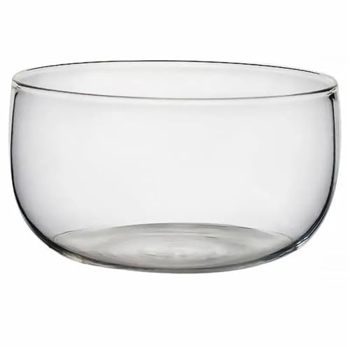 ZDUD Ensaladeras de vidrio,Tazones for mezclar, Ensaladera Transparente A prueba calor Frutas Almacenamiento postres for el hogar Tienda Herramientas cocina(350ml)