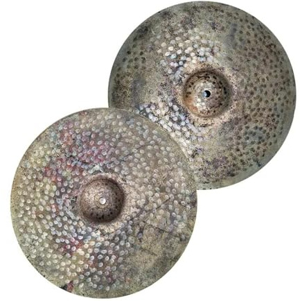 Platillos Hi-Hat de 14 pulgadas, 2 piezas de instrumentos de percusión profesionales hechos a mano para juegos de batería, artesanía de calidad para músicos y bateristas