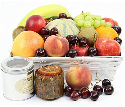 Fruit Fare Basket - Fruit Gift Baskets and Gift Hampers with Next Day UK delivery with Personal Message attached