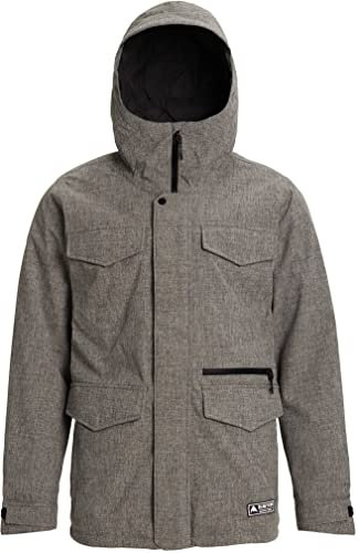 Burton Herren Verdeckte Jacke Slim Snowboardjacken, Bog Heather Neu, X-Small