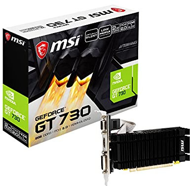 MSI Gaming 64-Bit Dual-Link DVI-D/HDMI NVIDIA GeForce Low Profile Graphics Card (N730K-2GD3H/LPV1)