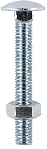TIMCO BZP Carriage Bolt with Hex Nut - M12 x 250 - Zinc - Box of 10