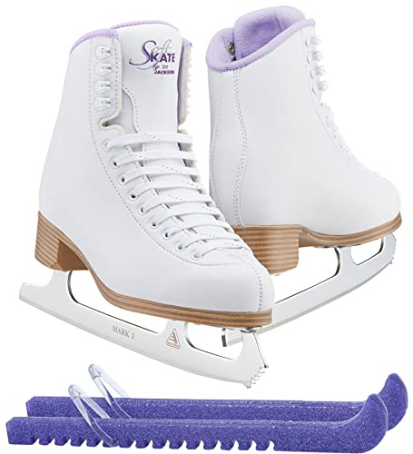 Jackson Classic Model 380/381 Figure Ice Skates for Women and Girls Bundle with Skate Guards Just Launched 2023