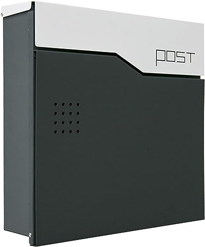 Wall Mounted Letterbox,Modern Mailbox, Weather Resistant Metal Post Mailbox Combination, 33cm X 3.5cm Delivery Slot Postal Box, Easy Installation
