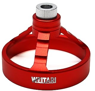 WEITARI Drill Press Guide Jig,6/7/8/9/10mm Drill Bushings Vertical Hole Woodworking for Electric Power Hand Drill (Red)