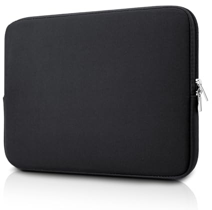 jooeer 13 Pulgadas Funda Ordenador Portátil Compatible con 13 MacBook Air Pro M2 M1 13,3 Chromebook Notebook, Bolsa Protector PC Acolchada Blanda, Negro