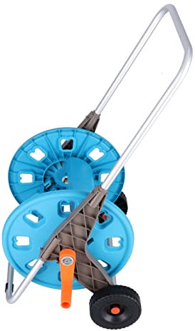 BROLEO Pipe Drum Trolley, Garden Hose Reel with Wide Application, Easy Retractable Storage for Lawn, Patio and Yard