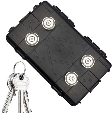 Magnetbox unter dem Auto - Magnetischer Schlüsselkasten, Mehrzweck-Schlüsselhalter unter dem Auto | Tragbare Schlüsselbox mit Polsterung, leichtes Schlüsselversteck