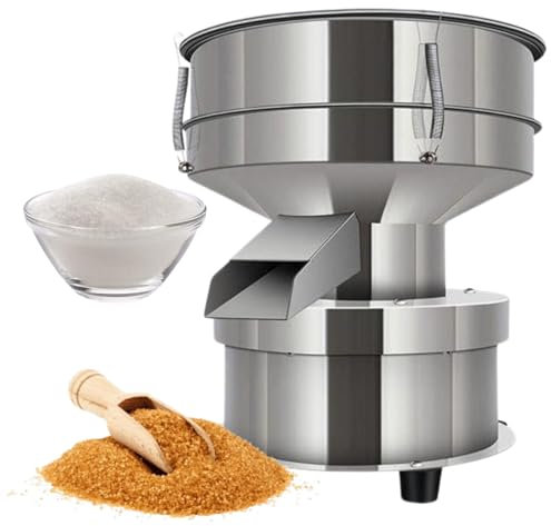 LFfwynog Tamiz de harina, tamiz vibratorio Potente Motor Máquina tamizadora de líquidos Tamiz de harina para medicamentos industriales, harina, azúcar en Polvo, Mermelada, Polvo Mineral,15cm