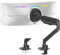 ELIVED Ultrawide Monitor Arm für Max 49 Zoll Bildschirm, Monitor Halterung Für schwerere Monitore 2-20kg mit VESA 75/100mm, Gasfeder Monitorarm mit Neigbar, Schwenkbar, Drehbar, EV3227