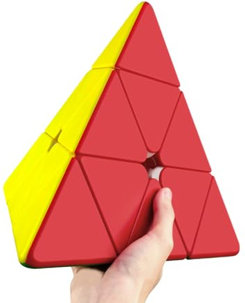 Vdealen großer Pyramide Zauberwürfel Dreieck Cube, 27.5cm Pyraminx Magic Cube für Anfänger und Fortgeschrittene